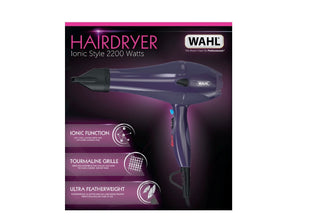 Wahl Ionic Style 2200W Hair Dryer - Purple