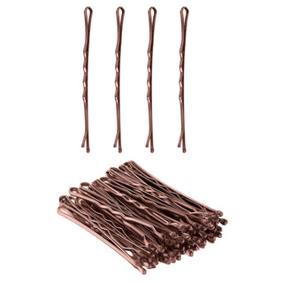 Pack of 40 Large Brown Bobby Pins