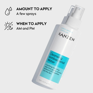 Kanzen Skincare Cleansing Water 125ml - Hypochlorous Acid Spray for Sensitive Skin