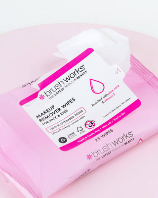 Brushworks Makeup Remover Wipes - 25 Sheets